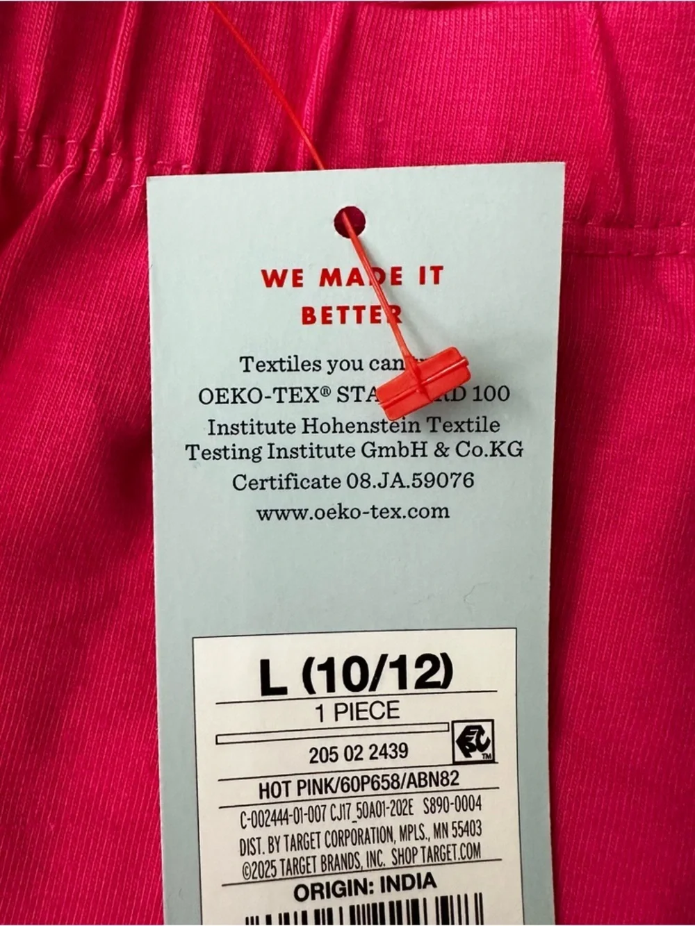 Cat & Jack Hot Pink Girls' Leggings Size L (10-12)